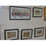 Five framed Harry Neilson prints