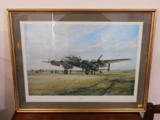 A signed Robert Taylor print signed also by Bomber