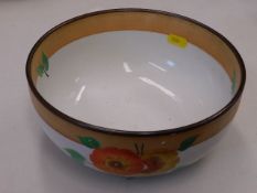 A Clarice Cliff rhodanthe pattern bowl