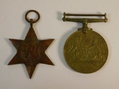 Two WW2 medals which were awarded to Charles Benedict Burgess, Cheshire regiment