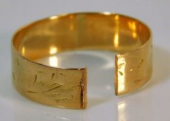 An 18ct gold band a/f 3.5g