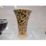 A modern Moorcroft pottery vase with floral & frui