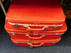 Three vintage Antler suitcases