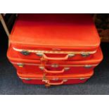 Three vintage Antler suitcases