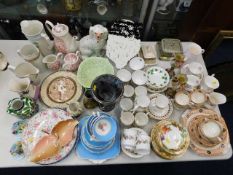 A large quantity of mixed pottery items including