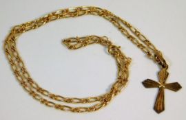 A 9ct gold chain with cross 4.6g