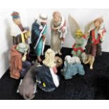A large resin nativity set, tallest piece 17.5in