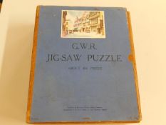 A boxed wooden GWR jigsaw puzzle