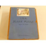 A boxed wooden GWR jigsaw puzzle