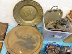 A quantity of mixed brass & other metal wares