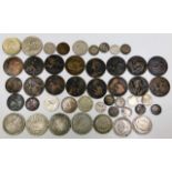 A quantity of mixed coinage including silver a/f