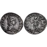 CILICIA, Tarsus. Julia Domna. Augusta, AD 193-217. AR Drachm (22mm, 4.25 g, 6h). Struck circa AD