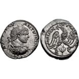 CYRRHESTICA, Beroea. Caracalla. AD 198-217. AR Tetradrachm (25mm, 13.19 g, 12h). Struck AD 215-