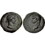 CRETE, Koinon of Crete. Claudius, with Messalina. AD 41-54. Æ (22mm, 7.17 g, 6h). Struck circa AD