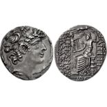 SELEUCIS and PIERIA, Antioch. temp. Quintus Caecilius Bassus. 46-44 BC. AR Tetradrachm (26mm, 15.