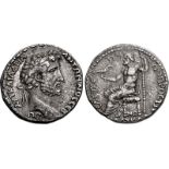 CILICIA, Seleucia ad Calycadnum. Antoninus Pius. AD 138-161. AR Tetradrachm (27mm, 12.33 g, 6h). AYT