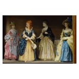 Four Royal Doulton limited edition figures - Gainsborough Ladies - The Honourable Frances Duncombe