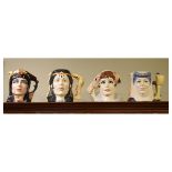 Four Royal Doulton large character jugs from the Star Crossed Lovers Collection - Antony & Cleopatra