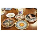 Quantity of Royal Doulton and other collectors plates together with a Paragon limited edition two