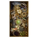 Large collection of costume brooches Condition: