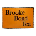 Advertising Interest - Enamelled tinplate sign for Brooke Bond Tea, Patent Enamel Co Birmingham,