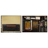 1980's period BBC microcomputer keyboard, together with related cassettes and literature Condition: