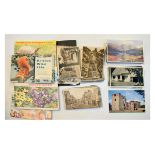 Various postcards and trade cards Condition: