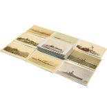 Postcards - Small collection including; World War I war ship RPs etc Condition: