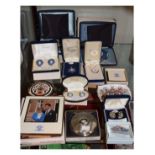 Collection of Stratton/Wedgwood Royal related cufflinks, compacts etc, together with a small