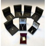 Quantity of 'The Rennie Mackintosh Collection' white metal jewellery Condition: