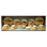 Collection of Royal Doulton Series Ware decorated with the Coaching pattern Condition: