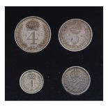 Maundy Money - Cased collection of four 1941 coins, 1d - 4d in entitled fitted box Condition: