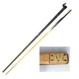 Snooker/Billiards Interest - Joe Davis 'Champion' Snooker cue in a one piece tubular metal case