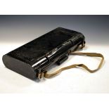 Vintage black tin plate carrying case Condition: