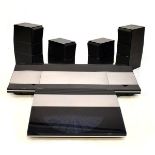 Bang & Olufsen Beocenter 9500 music system, together with Beogram 9500 turntable record player, pair