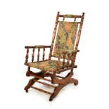 Late 19th/early 20th Century American rocking armchair Condition: