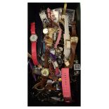 Large quantity of mainly fashion wristwatches etc Condition: