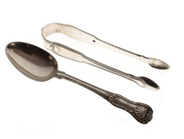 Paul Storr - A George III dessert spoon, King's shape and Hourglass pattern with shell, scroll and