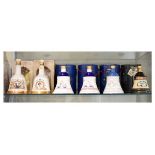 Wines & Spirits - Bell's Scotch Whisky - Six commemorative ceramic decanters with contents, each