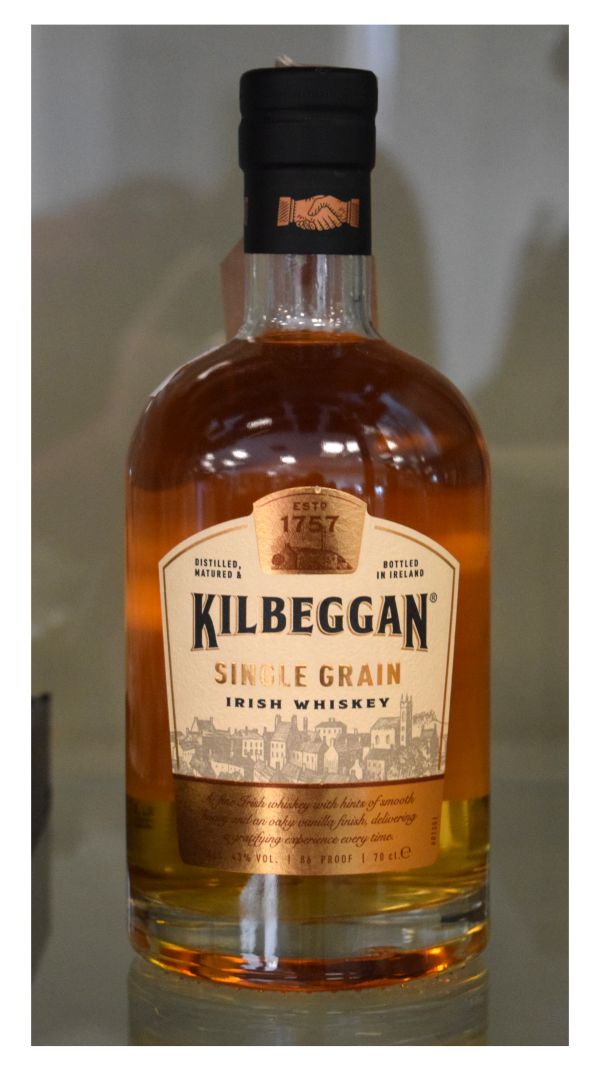 Wines & Spirits - 70cl bottle Kilbeggan Single Grain Irish Whiskey (1) Condition: