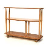 Modern Design - Ercol light elm and beech trolley bookcase Condition: