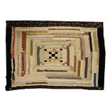 Late 19th Century patchwork quilt, 240cm x 257cm approx Condition: