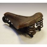 Vintage Brooks leather bicycle saddle Condition: