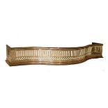 Georgian steel serpentine front fender having typical pierced decoration, 88cm wide Condition: