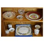 Sundry ceramics to include; Royal Worcester cake platter, Limoges plate, etc Condition: