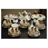 Royal Albert 'Old Country Roses' pattern tea and dinnerwares to include; eight tea cups, saucers and