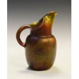 Mont Chevalier, Cannes iridescent glazed pottery vase having Neo-classical foliate decoration,