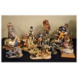 Assorted ornaments to include; Giuseppe Armani group of Mallard duck and drake, Country Artists