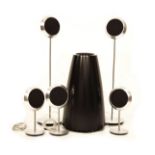 Bang & Olufsen BeoLab 14 speaker system comprising; a pair of tall speakers, three smaller and a