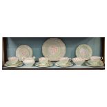 Paragon Fortune Telling pattern tea service comprising: four cups, six saucers, six side plates,